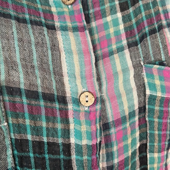 Free People Womens The Voyage shirt dress in twilight combo size S - Picture 4 of 11